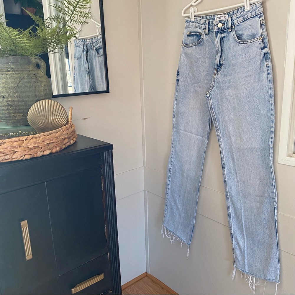 Pull&Bear Light Blue Wide Leg Jeans